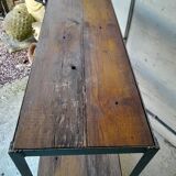 Blue iron shelf