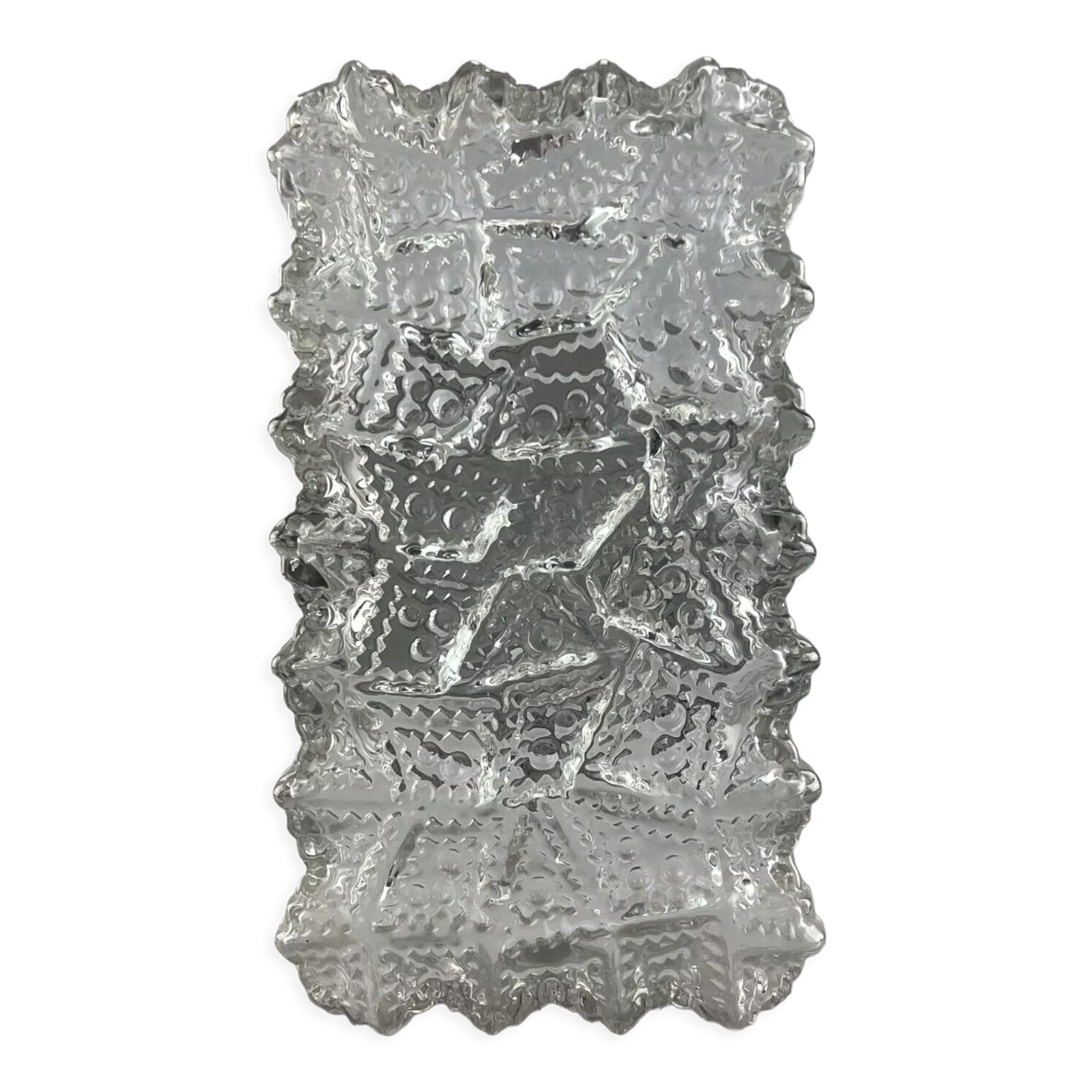 60s 70s lamp light wall lamp wall lamp ice glass space age design
