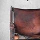 Pair of Safari armchairs, solid wood and leather, 60