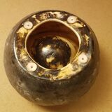 Old gray ceramic ashtray 70s vintage