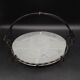 Art Deco wrought iron and frosted glass servant with vine leaves circa 1930