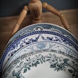 Quartet flat blue plates dessert 39