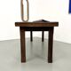 Small 1950s farmhouse table in blond walnut