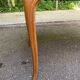 Round extendable dining table Louis XV in solid oak wood 100cm
