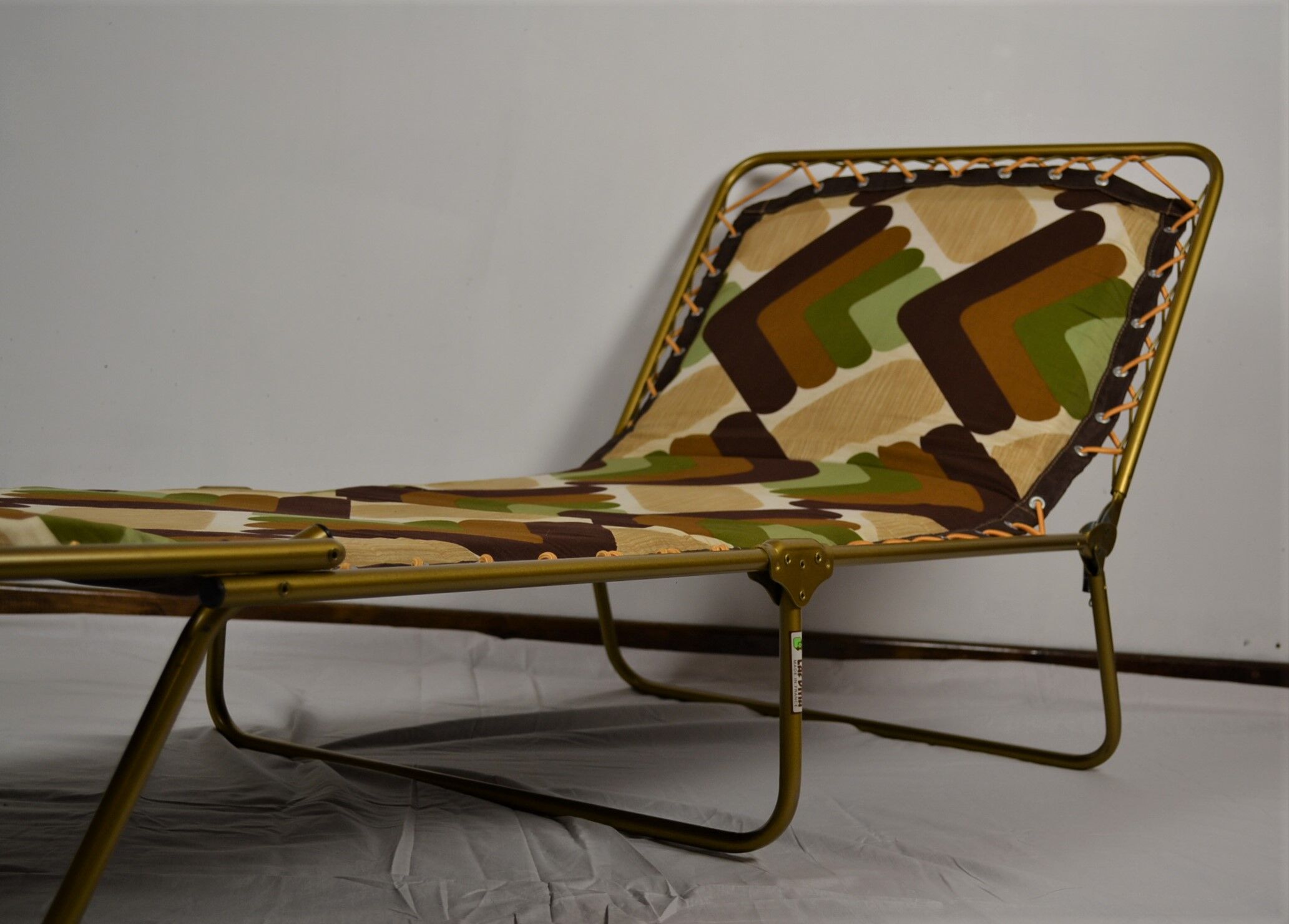 Chaise longue transat de camping Lafuma vintage 1970 Selency