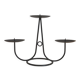 Minimalist style three-spoke candlestick or candle holder