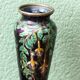 Enameled vase, art nouveau, Limoges, Jules Sarlandie