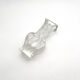 Brutalist Vase Ingrid Glashütte 3085 Transparent Glass 70s
