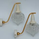 Pair of vintage wall lights 1950