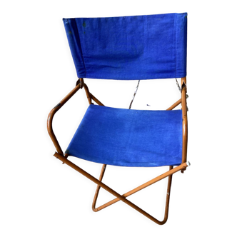Folding vintage camping armchair
