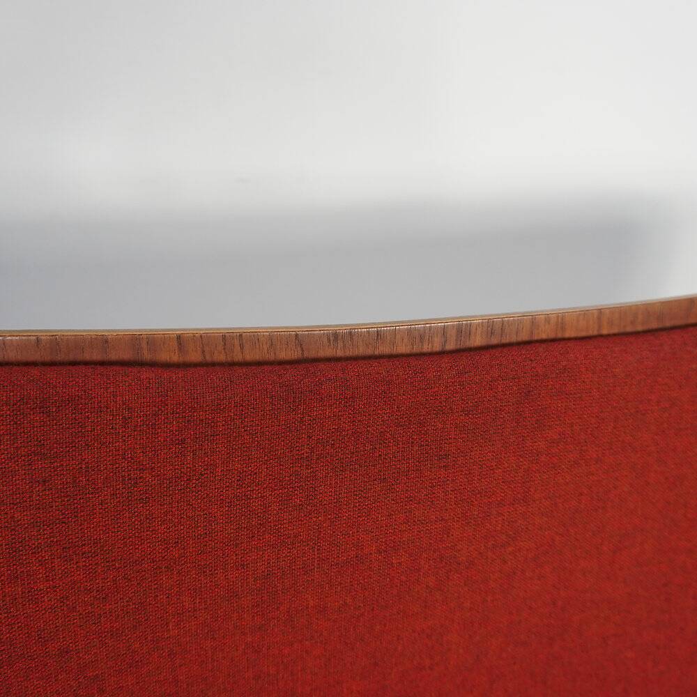 Rare teak and oak bench by Arne Hovmand-Olsen for Bramin, Denmark, 1950s