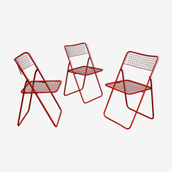 Ted net folding chairs from Niels Gammelgaard for ikea 1970