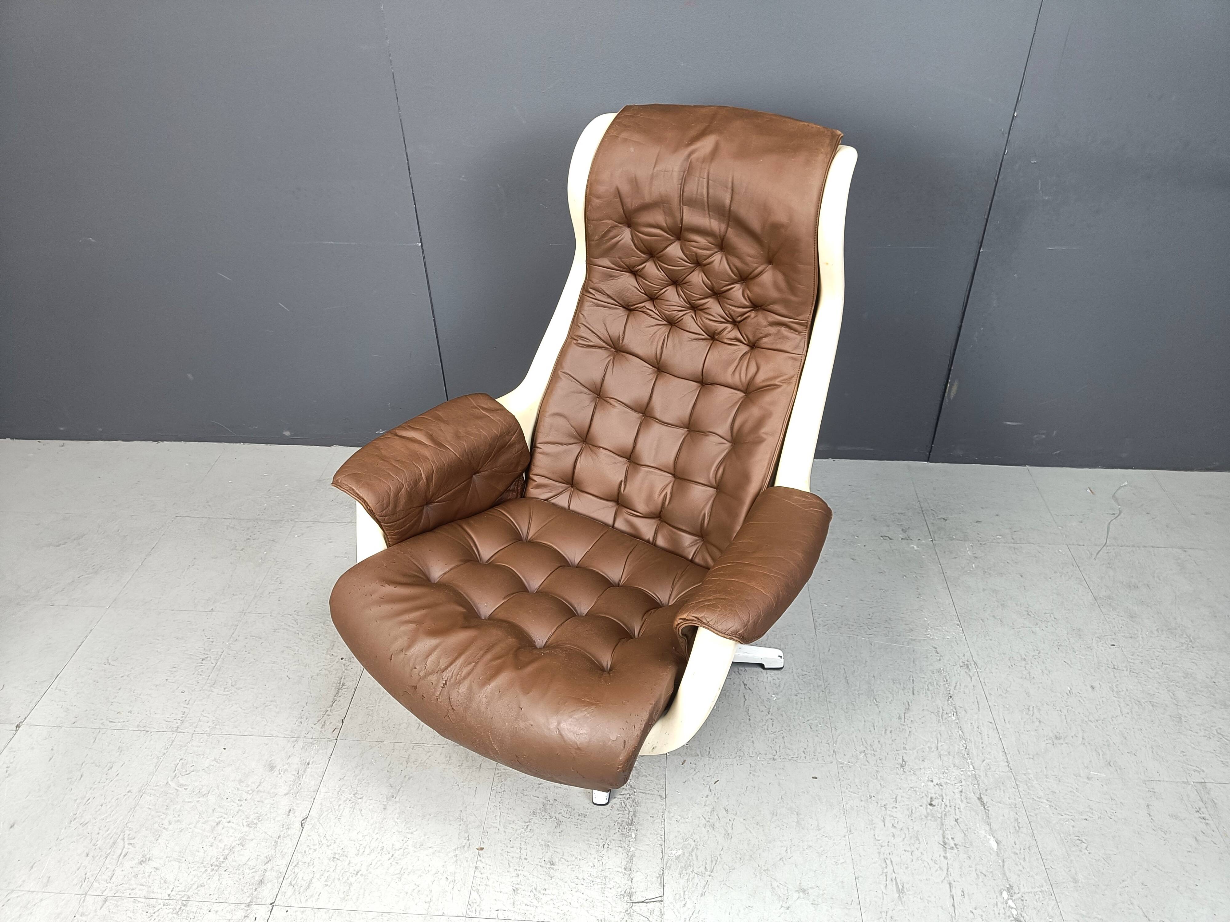 Mid-Century Space Age Galaxy Armchair by Alf Svensson for Dux, 1968