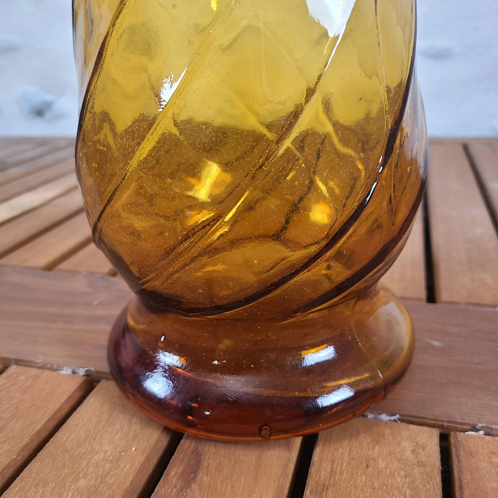 Italian amber genius decanter