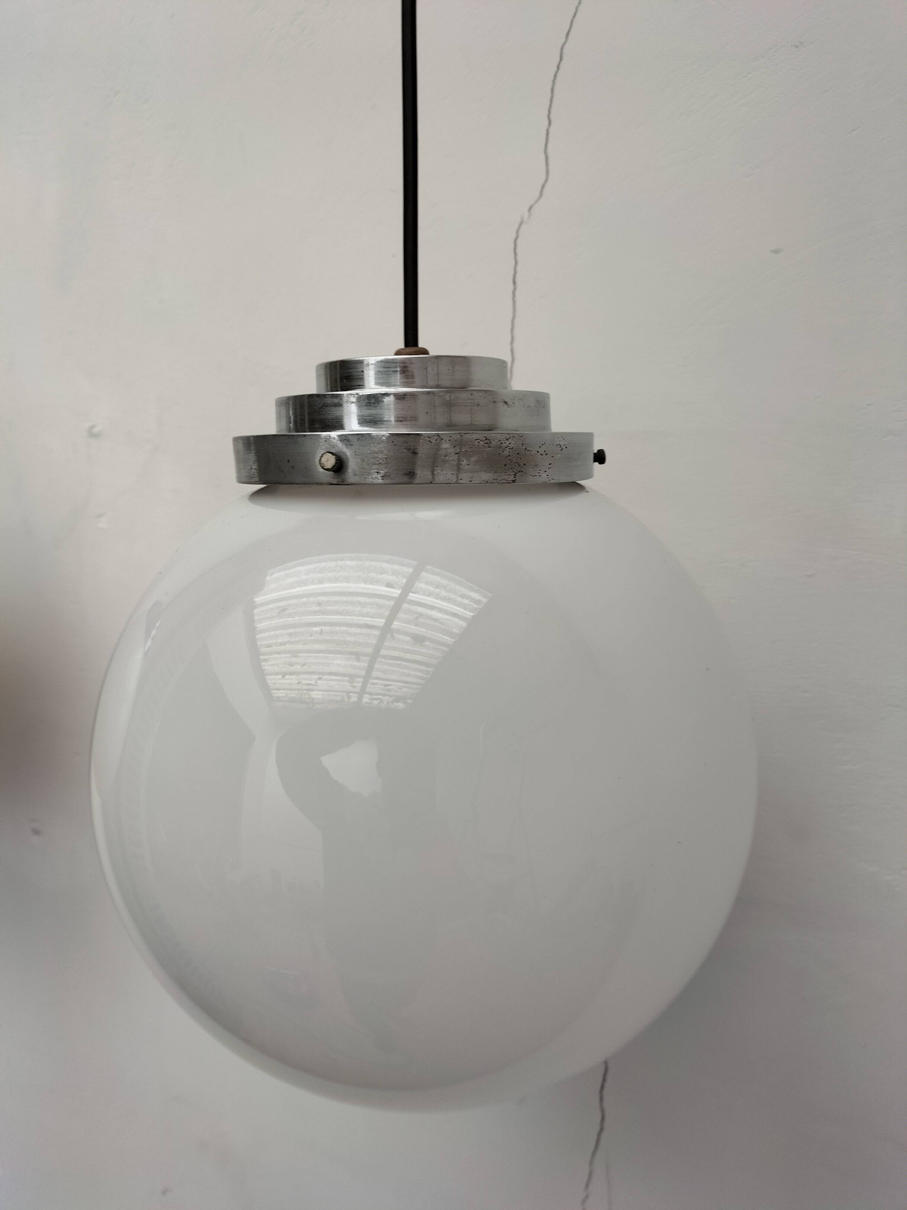 Opaline ball pendants