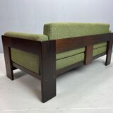 Tobia Scarpa new Green Boucle "Bastiano" 2-Seater Sofa for Knoll, 1960s