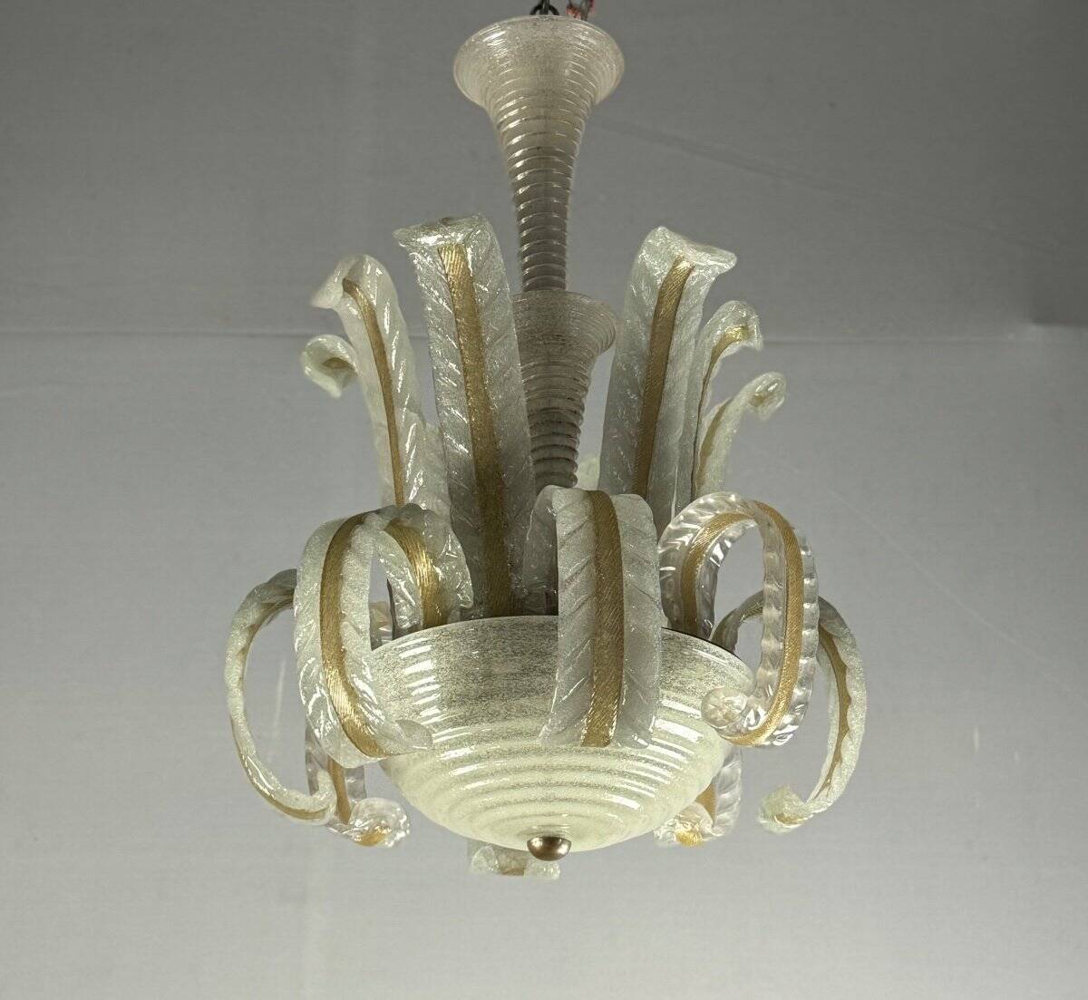 Venetian Murano Glass Chandelier by Barovier Circa 1940