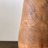 Scandinavian style wooden lamp with linen lampshade