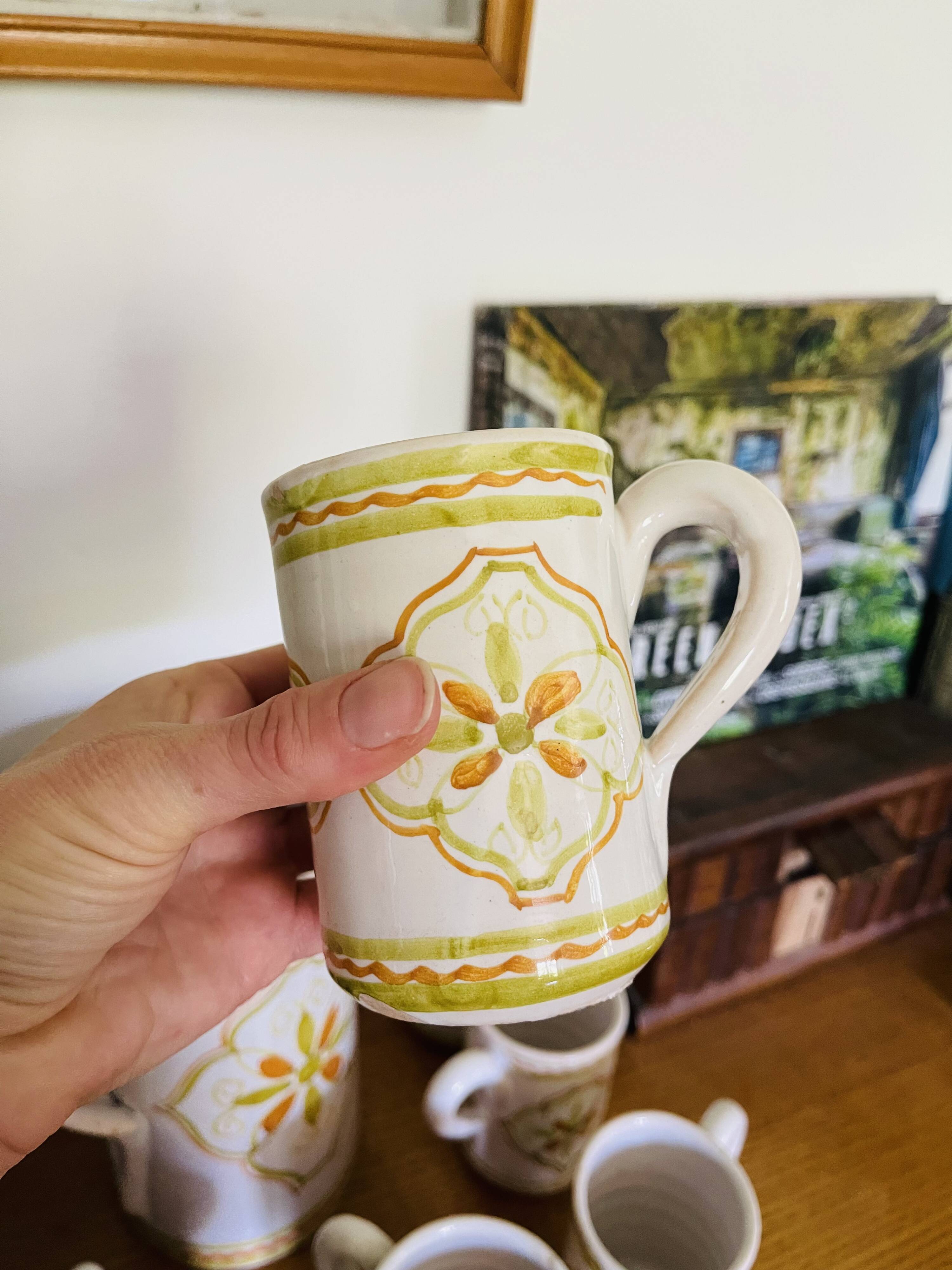 Vintage Italian ceramic orangeade service