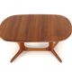 Oval 2x extendable dining table XL 'Nymindegab' - danish design vintage
