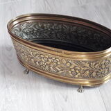 Yellow copper oval planter
