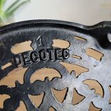 Decotec black glazed cast iron trifle