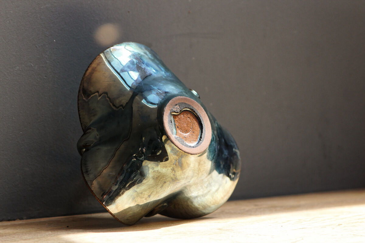 Lot of iridescent flamed sandstone, Rambervillers