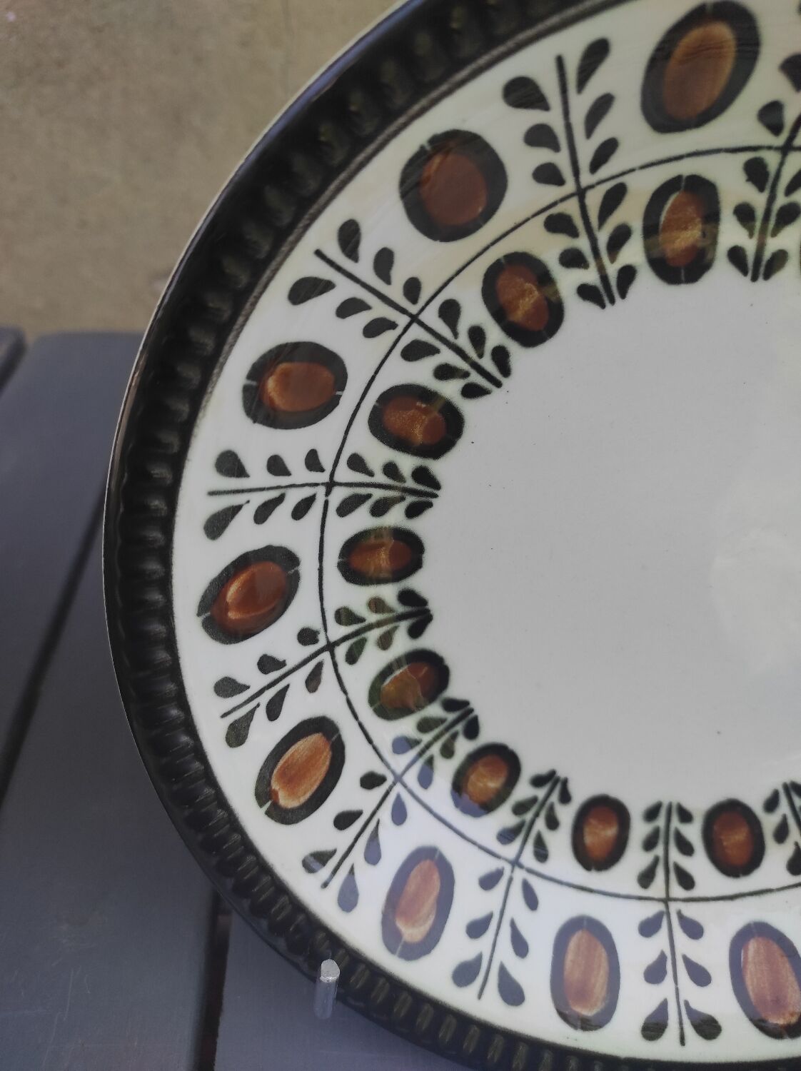 12 hollow plates Boch la Louvière 60s