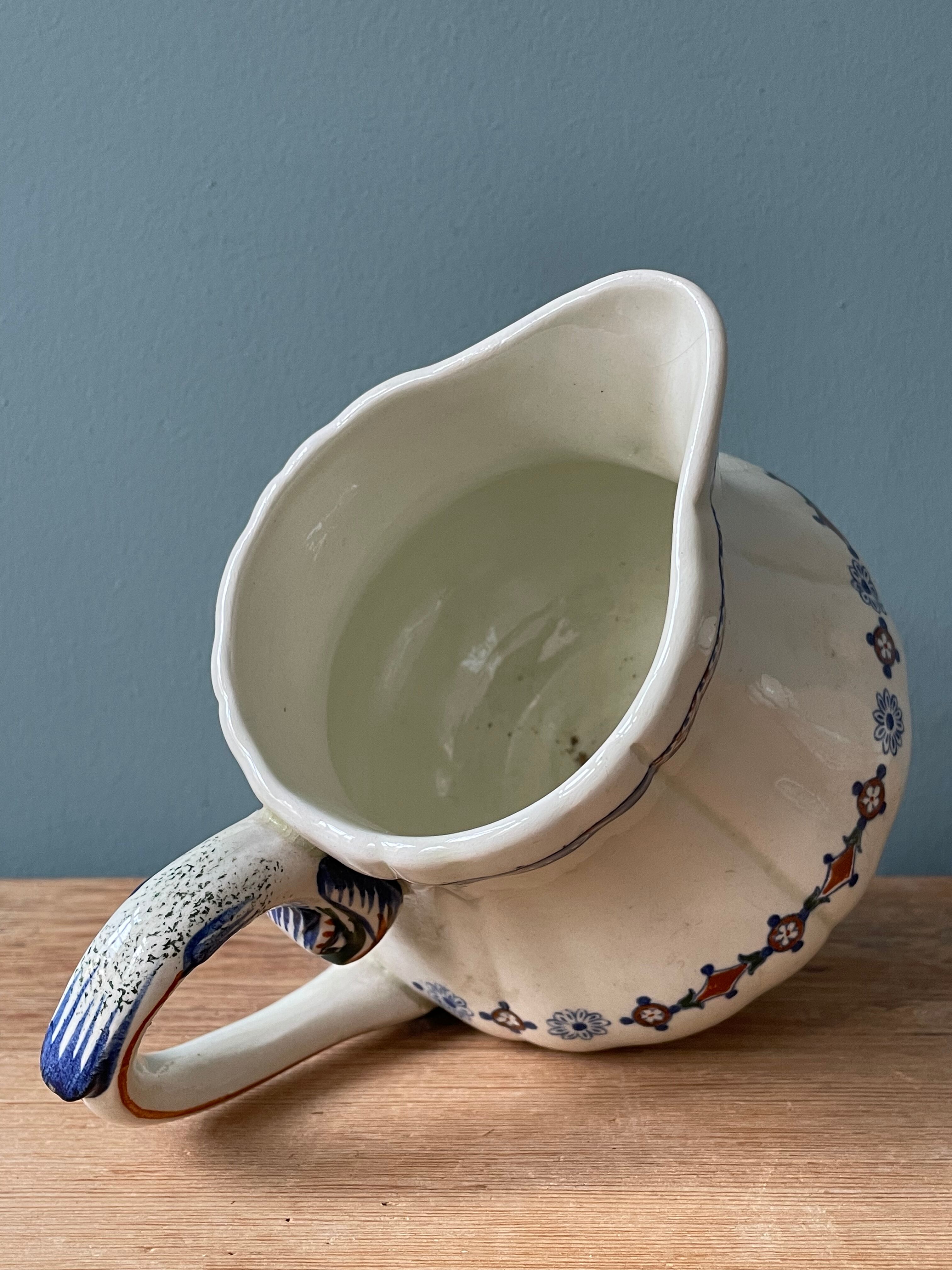 Coffee service Émile Bourgeois Grand Dépôt, décor Rouen XIXth