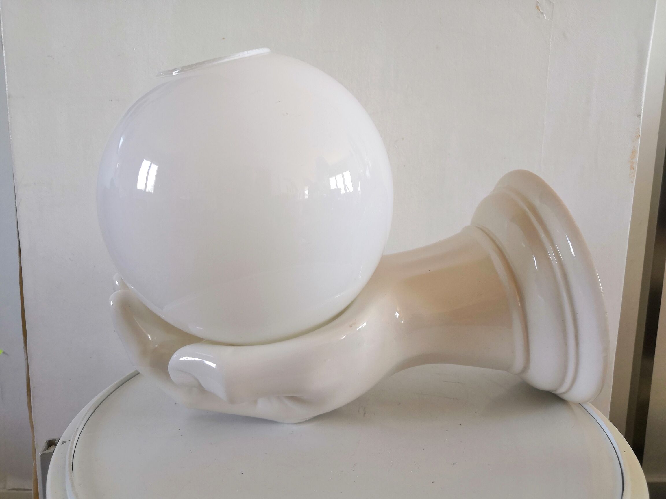 Vintage hand lamp in ceramic 70s