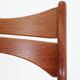 ACO Møbler / Erik Buck “310” teak chair / black leather / mid-century Danish modern design / 1960s / Buch