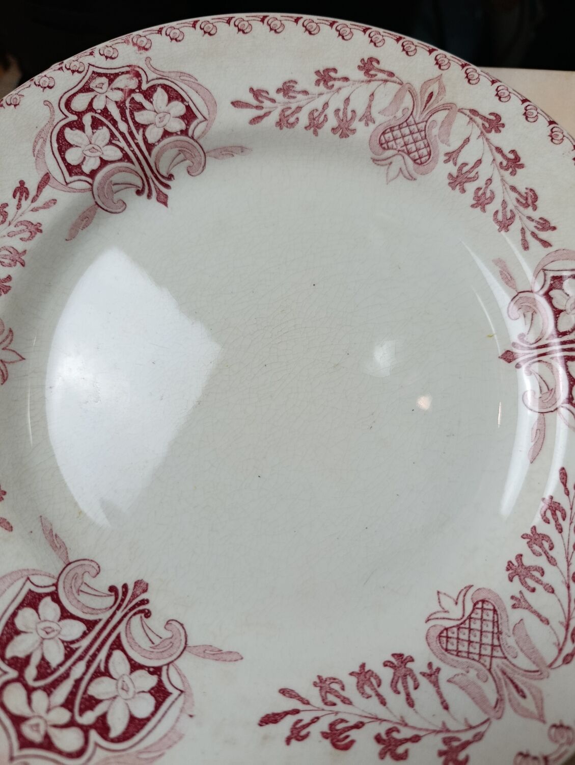 Flat plates Lunéville model Sébastopol With Lions of Faience