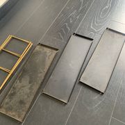 Etagère vintage 1960 String murale noir doré - 60 x 48 cm