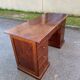 Solid pine wood desk with 8 drawers