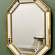 Miroir octogonal néoclassique vintage de Deknudt, Belgique, années 1980
