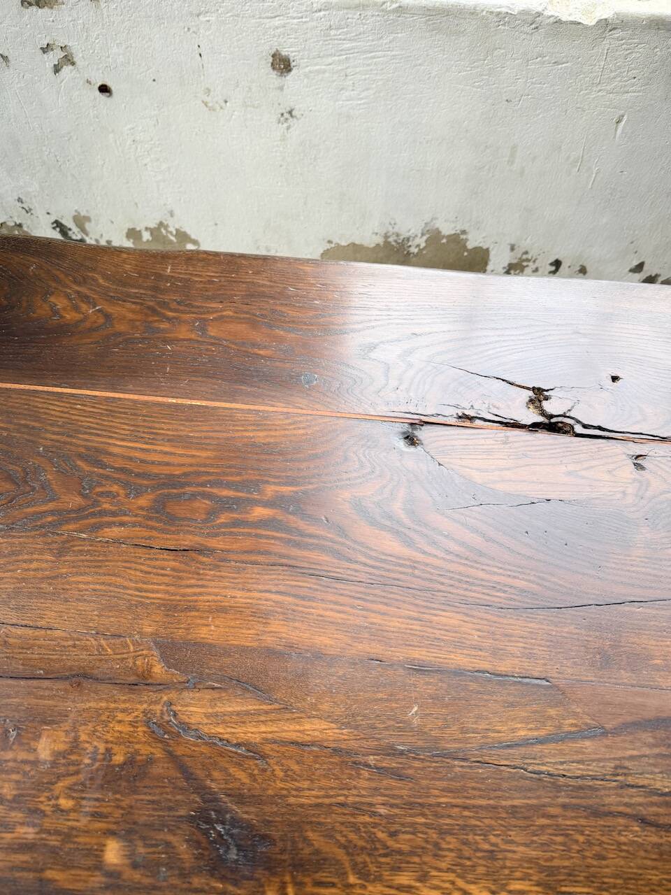 Table de monastère XXL en chêne, 19ème s.