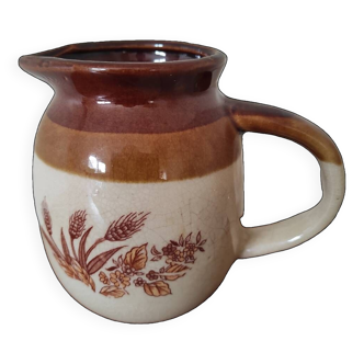 Glazed ceramic pitcher