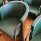 6 leather Club armchairs - Giovanni Erba Italy