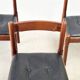Set of six leather "Carimate" dining chairs by Vico Magistretti for Cassina