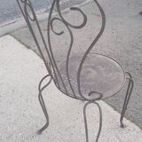 Bent metal chair