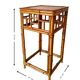 Bamboo and rattan side table from the 1970s.