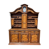 18th century - Bressan sideboard with elm burl clock