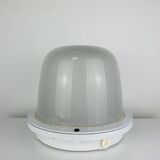 Holophane industrial porthole ceiling light, wall light, 1960s