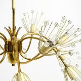 Beautiful brass chandelier by Emil Stejnar for Rupert Nikoll