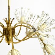 Beautiful brass chandelier by Emil Stejnar for Rupert Nikoll