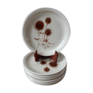 Lot de 9 assiettes à