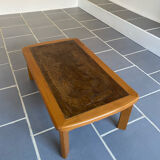 Coffee table wood and ceramic Alain Guyot