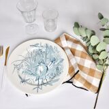 Bird plate in faïence