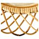 Midcentury Modern Large Sunburst Bamboo and Rattan Mirror, Bonacina, Italy 1960s