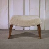 Tabouret en noyer Art Déco 1940’s